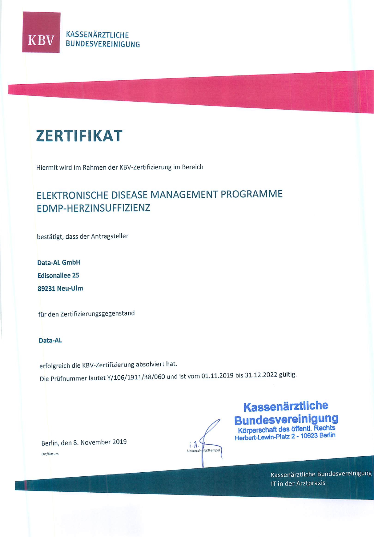 eDMP-Herzinsuffizienz