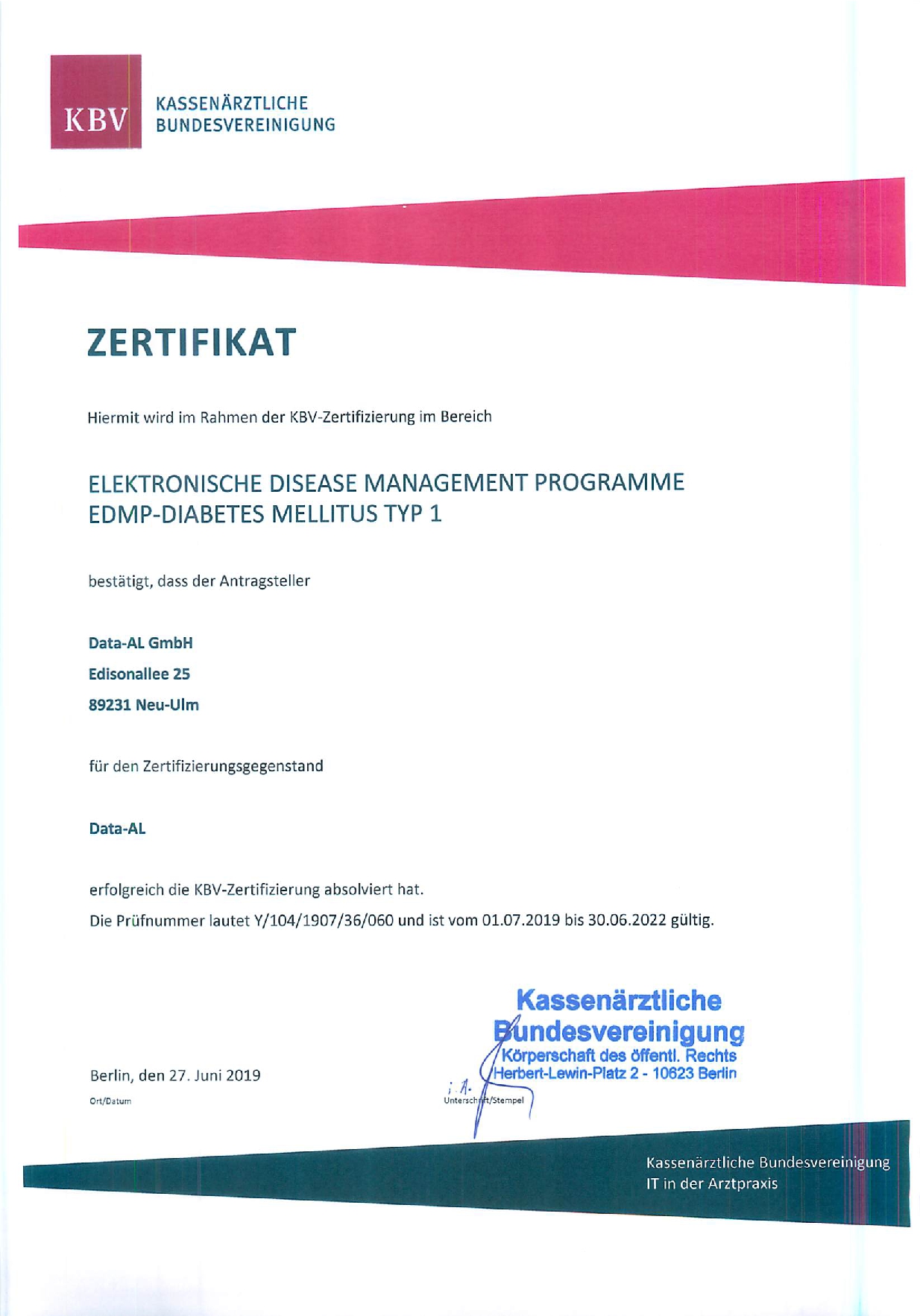 eDMP-Diabetes Mellitus Typ 1